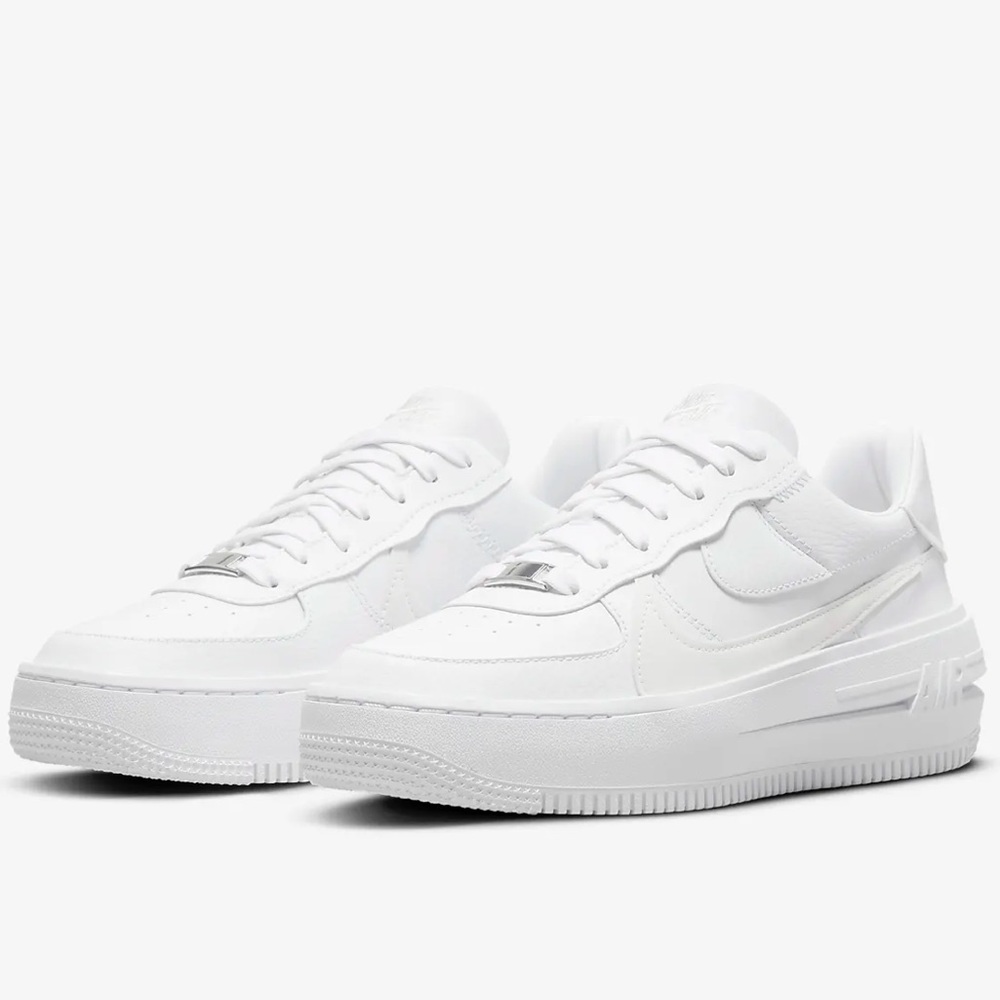 Nike Air Force 1 White Platform Sneakers